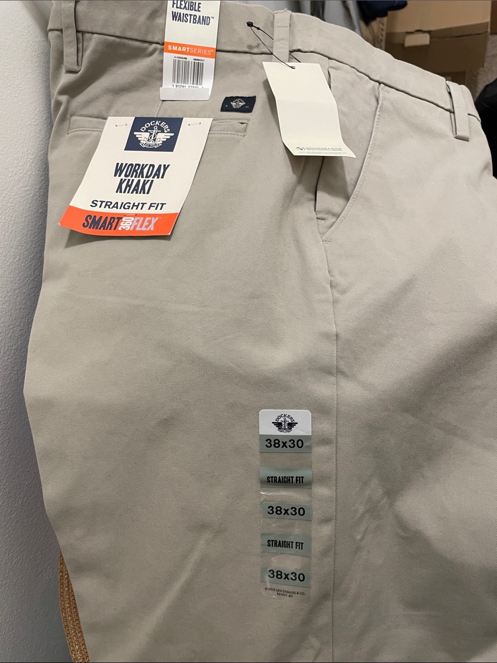 Dockers Workday Khaki Straight Fit Pants - Stone